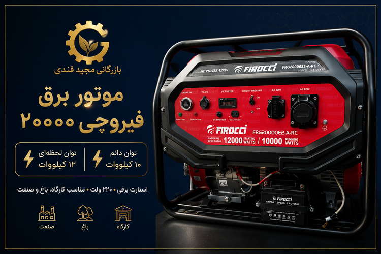 موتور برق فیروچی مدل FRG20000E2-A-RC تکفاز